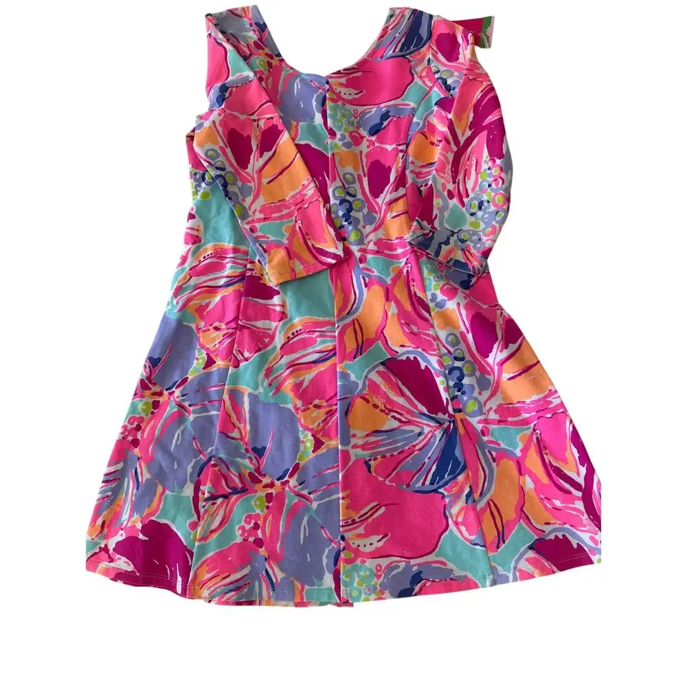 Lilly Pulitzer Amelia Dress XL NWT Fit Flare Bright Floral Summer